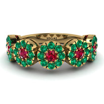 Ruby Blossom Of Eternity Wedding Ring - Yaretzi No. 25 image 1