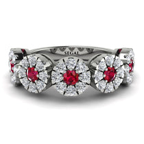 Ruby Blossom Of Eternity Wedding Ring - Yaretzi No. 12 image 1