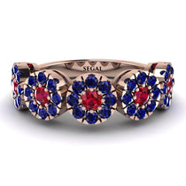 Ruby Blossom Of Eternity Wedding Ring - Yaretzi No. 71 image 1