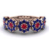 Ruby Blossom Of Eternity Wedding Ring - Yaretzi No. 71