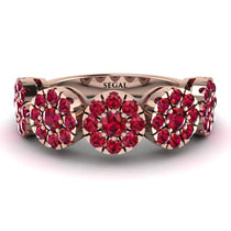 Ruby Blossom Of Eternity Wedding Ring - Yaretzi No. 56 image 1