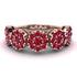 Ruby Blossom Of Eternity Wedding Ring - Yaretzi No. 56