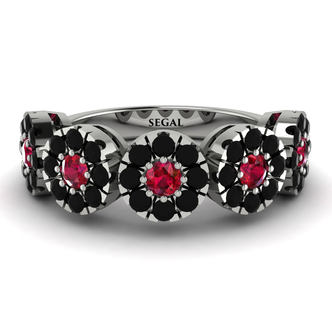 Ruby Blossom Of Eternity Wedding Ring - Yaretzi No. 42