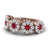 Ruby Blossom Of Eternity Wedding Ring - Yaretzi No. 11
