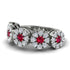 Ruby Blossom Of Eternity Wedding Ring - Yaretzi No. 12 image 3