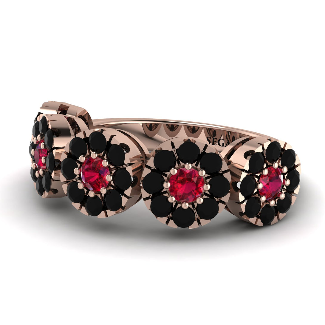Ruby Blossom Of Eternity Wedding Ring - Yaretzi No. 41