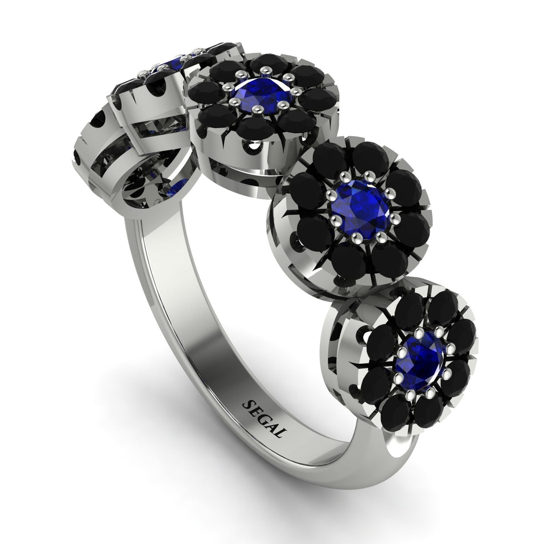Sapphire Blossom Of Eternity Wedding Ring - Yaretzi No. 45