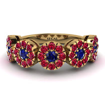 Sapphire Blossom Of Eternity Wedding Ring - Yaretzi No. 58 image 1
