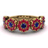 Sapphire Blossom Of Eternity Wedding Ring - Yaretzi No. 58 image 1