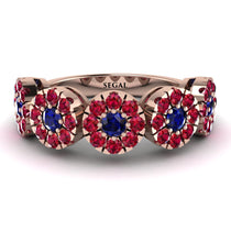 Sapphire Blossom Of Eternity Wedding Ring - Yaretzi No. 59 image 1