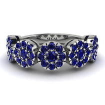 Sapphire Blossom Of Eternity Wedding Ring - Yaretzi No. 75 image 1