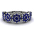 Sapphire Blossom Of Eternity Wedding Ring - Yaretzi No. 75