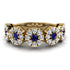 Sapphire Blossom Of Eternity Wedding Ring - Yaretzi No. 13 image 1