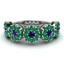 Sapphire Blossom Of Eternity Wedding Ring - Yaretzi No. 30 image 1