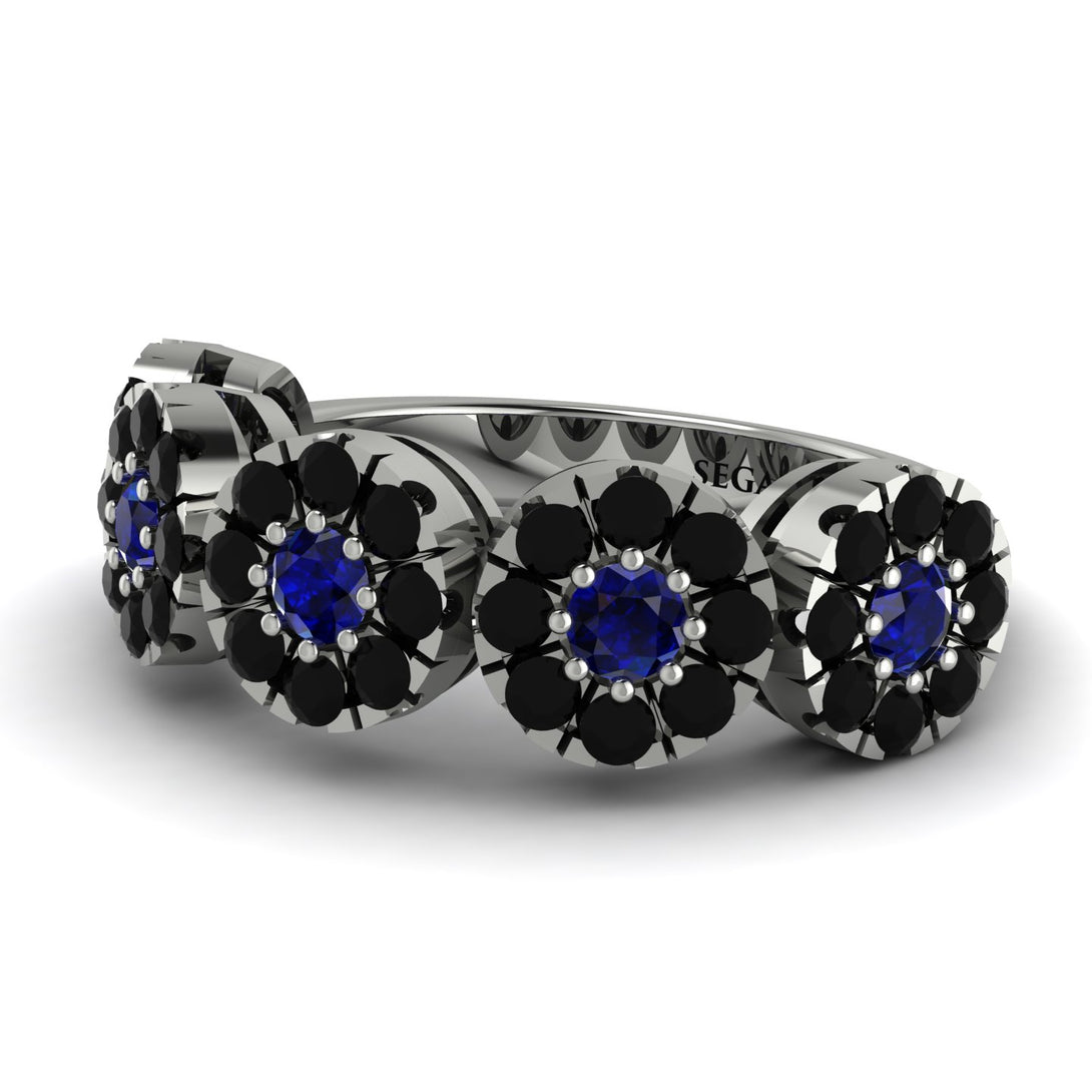 Sapphire Blossom Of Eternity Wedding Ring - Yaretzi No. 45