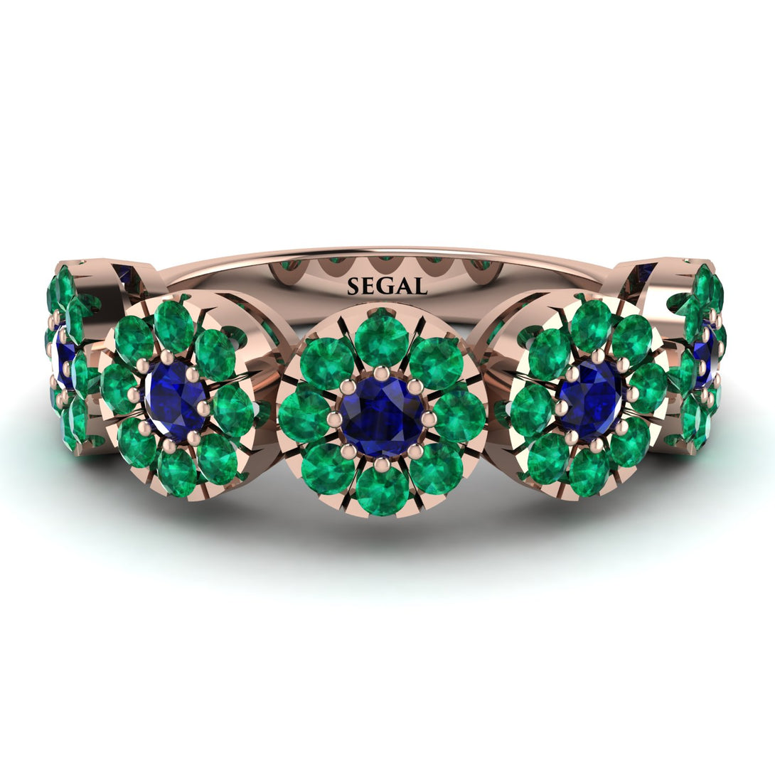 Sapphire Blossom Of Eternity Wedding Ring - Yaretzi No. 29