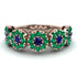 Sapphire Blossom Of Eternity Wedding Ring - Yaretzi No. 29