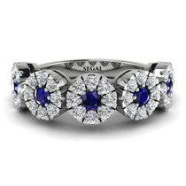 Sapphire Blossom Of Eternity Wedding Ring - Yaretzi No. 15 image 1