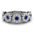 Sapphire Blossom Of Eternity Wedding Ring - Yaretzi No. 15