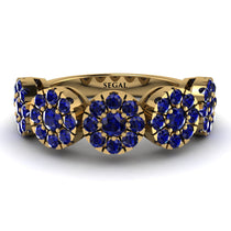 Sapphire Blossom Of Eternity Wedding Ring - Yaretzi No. 73 image 1