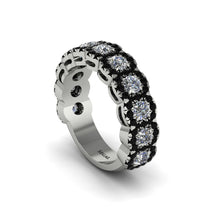 Diamond Blossoming Love Halo Wedding Band - Annalise No. 33 image 1