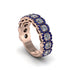 Diamond Blossoming Love Halo Wedding Band - Annalise No. 62