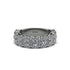Diamond Blossoming Love Halo Wedding Band - Annalise No. 3