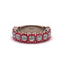 Diamond Blossoming Love Halo Wedding Band - Annalise No. 47
