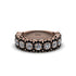 Diamond Blossoming Love Halo Wedding Band - Annalise No. 32 image 2