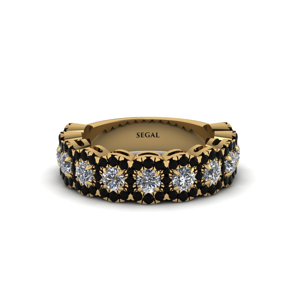 Diamond Blossoming Love Halo Wedding Band - Annalise No. 31