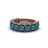 Emerald Blossoming Love Halo Wedding Band - Annalise No. 65 image 3
