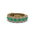 Emerald Blossoming Love Halo Wedding Band - Annalise No. 4 image 3
