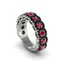 Ruby Blossoming Love Halo Wedding Band - Annalise No. 42 image 1