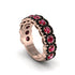 Ruby Blossoming Love Halo Wedding Band - Annalise No. 41 image 1