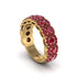 Ruby Blossoming Love Halo Wedding Band - Annalise No. 55 image 1