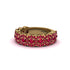 Ruby Blossoming Love Halo Wedding Band - Annalise No. 55 image 3