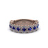 Sapphire Blossoming Love Halo Wedding Band - Annalise No. 14 image 2