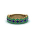 Sapphire Blossoming Love Halo Wedding Band - Annalise No. 28 image 2