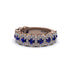Sapphire Blossoming Love Halo Wedding Band - Annalise No. 14 image 3