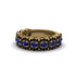 Sapphire Blossoming Love Halo Wedding Band - Annalise No. 43