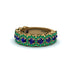 Sapphire Blossoming Love Halo Wedding Band - Annalise No. 28