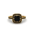 Black Diamond Cathedral Halo Engagement Ring - Luciana No. 37 image 1