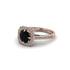Black Diamond Cathedral Halo Engagement Ring - Luciana No. 8 image 3