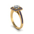 Diamond Cathedral Halo Engagement Ring - Luciana No. 61