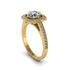 Diamond Cathedral Halo Engagement Ring - Luciana No. 1 image 2