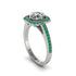 Diamond Cathedral Halo Engagement Ring - Luciana No. 18
