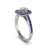 Diamond Cathedral Halo Engagement Ring - Luciana No. 63 image 2