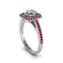 Diamond Cathedral Halo Engagement Ring - Luciana No. 48