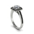 Diamond Cathedral Halo Engagement Ring - Luciana No. 33 image 2