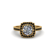 Diamond Cathedral Halo Engagement Ring - Luciana No. 31 image 1